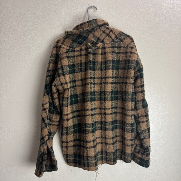 MNML Tweed Button Up Shirt Jacket Size XS - Picture 5 of 8